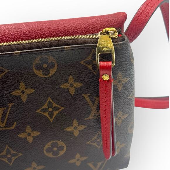 Monogram Twice Crossbody Bag With Red Leather - Picture 7 of 16